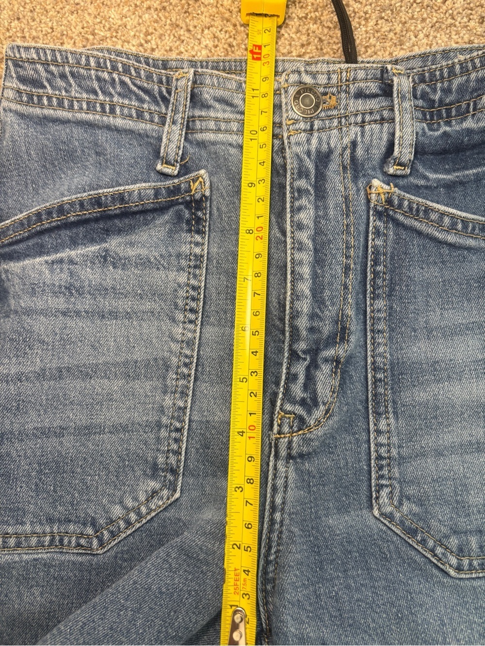 Anthropologie Pilcro The Carpenter Wide-Leg Jeans - 25 Waist - Picture 10 of 15
